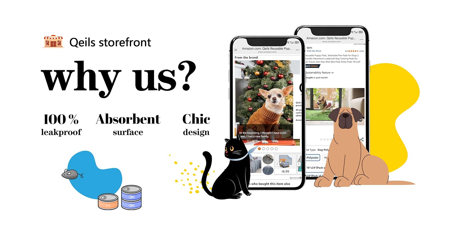 Joyful pets, joyful homes — the Qeils mascot