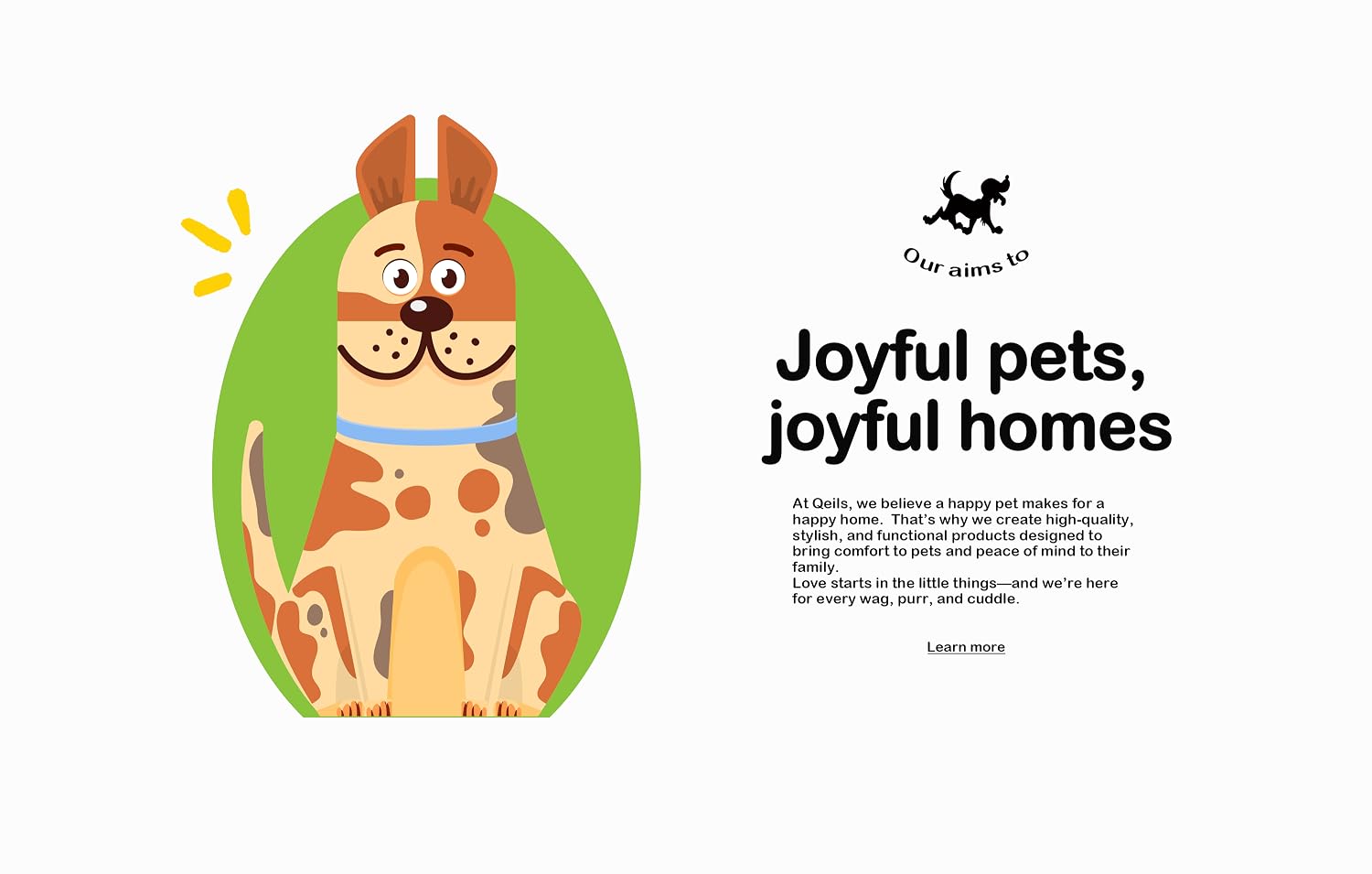 Qeils textiles at home — dogs and cats on washable pads and blankets